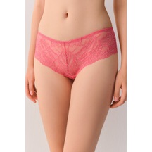 Suwen Tender Leaves Yüksek Bel Dantelli Slip Külot St6000601a077 Pembe
