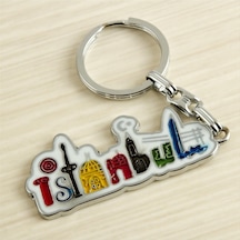 İstanbul Yazılı Metal Anahtarlık Altın 95486977