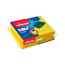 2 Li Yeşil Klasik Oluklu Sünger