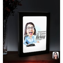Kişiye Özel Isimli Kadın Kolay Yetişmiyor Karikatürlü Led Işıklı (508470739)