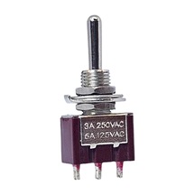 Ic-143 Toggle Switch Yaylı Mom-off-mom Ø6mm Mts-123 Kaliteli