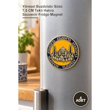 4 Adet Ayasofya Magnet Yöresel Buzdolabı Süsü 7,5 Cm Tekli Hatıra Souvenir Fridge Magnet