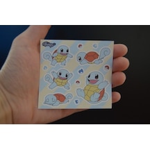 Mini Things Art Özel Tasarım Squirtle Sticker Pokemon 12 Parça Set 1 Adet