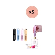 Taşınabilir Mini Doldurulabilir 5 Adet Parfüm Şişesi Atomizer Parfüm Şişeleri Boş Küçük