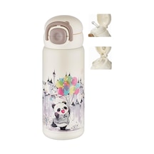 Dıller 600 Ml Tek Kapak Çift Kullanım Pipetli/pipetsiz Taşıma Kulplu Vacum Cup/çelik Termos -ff