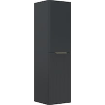 Orka Procida 40 Cm Mat Antrasit Banyo Çamaşır Boy Dolabı Antrasit