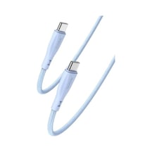 1.2m 60w Type-c To Type-c Pd Hızlı Şarj Kablosu - Mavi Diğer