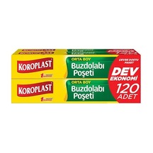 4 Adet Koroplast Dev Ekonomi Buzdolabı Poşeti Orta Boy 120'li