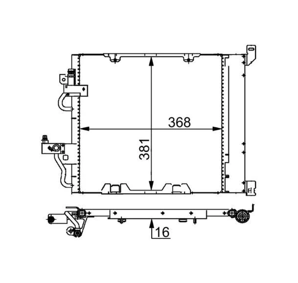 Klima Radyatörü Kondenseri Opel Astra H 2004-2010 Zafıra B 2005-2015 1.3-1.7-1.9 Cdtı-dt-dth-dtl 13129195 93178961 1850099