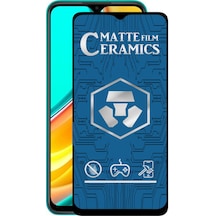 Xiaomi Redmi 9 Tam Kaplayan Mat Seramik Nano Esnek Ekran Koruyucu