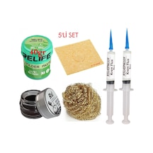 Relıfe Rl-402 Krem Lehim 183 C 40gr Havya Uç Temizleyici Kremi Seti Flux Lehim Toplama Vs Set10