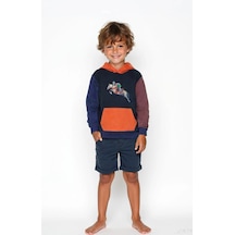 Coupon Çocuk Kapüşonlu Sweatshirt - Tarz / Turuncu Turuncu