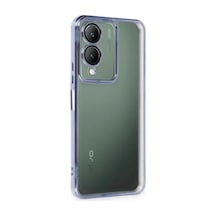 Vivo Y17s Uyumlu Kılıf Lensli Silikon - Açık Mavi