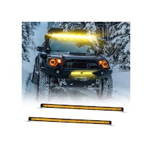 Life Offroad Sis Lambası 112,7cm İç Çerçeve Sarı Piano Black 12-32v/ Lass365