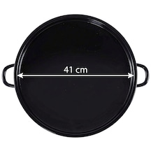 Kavurma Sacı 41 Cm Büyük Boy Siyah