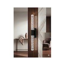 Bubblelight Medium 40 Cm Modern Tasarım Led Aplik - Duvar Lambası - Siyah - Elektrikli - Beyaz Led Siyah Elektrikli 40