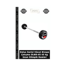 Delux Serisi Vücut Biceps Çalışma Olbd-45 45 Kg Uzun Olimpik Dambıl