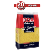 Oba Tel Şehriye Makarna 500 G X 20 Adet Toplu Kullanım Paketi