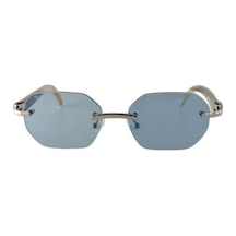 Katsuo Horn 4 Unisex Güneş Gözlüğü Beyaz