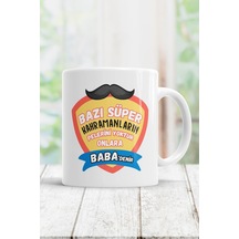 Bazı Süper Kahramanlar Pelerin Takmaz Kupa Beyaz