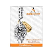 Yıldız Savaşları Millennium Falcon Charm Gümüş Kaplama