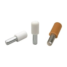 5mm Metal Başlı Raf Pimi, 25 Adet, Beyaz Renk Aahşap