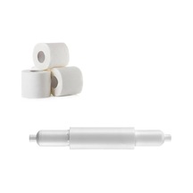Riverworld Wc Tuvalet Kağıdı Makarası Beyaz Tuvalet Kağıdı Tutucu