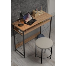 Çalışma Masası Bilgisayar Laptop Ofis Masası Okul Ev Atlantik Çam