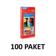 100 Paket Sulu Boya 12 Li Küçük Boy 12 Renk