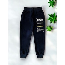 Zekids Erkek Çocuk Run Your City Yazılı Eşofman Alt-14208 Lacivert
