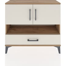 Arges Şifonyer 3 Raflı Tek Çekmeceli 2 Kapaklı 88x30x80 Çam-aytaşı Atlas Çam