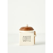 Bella Maison Koffi Seramik Kavanoz Krem 800 Ml Bej
