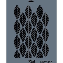 Rich New Seri N-347 Stencil 35X25 Cm