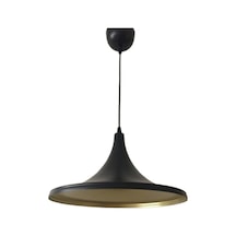 S Metal Sarkıt Avize Retro Sarkıt 36cm Rustik Avize Siyah