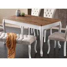 Bera Atlantik Çam - Beyaz Alara Açılabilir Masa Atlantik Çam