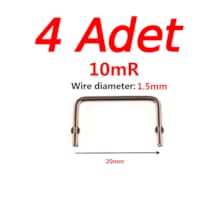 4 Adet 10mr 1.5mm X 20mm Constantan Şönt Direnç