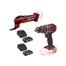 Einhell TE-CD 18/50 Li-i BL Matkap Vidalama + Varrito Raspalama Makinesi + 2 x 2.5 Ah Akülü Set