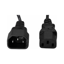 Pm-567 C14 C13 Power Güç Kablosu Ara Uzatma 3x0.75mm 1.8 Metre Ups Pdu Kablosu 10a 250v