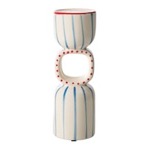 Mudo Home Blue Lıne Mumluk 10x10x32cm Mavi