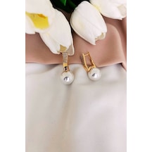 Kristal Taşlı İnci Top Xuping Küpe Çok Renkli