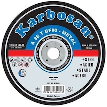 Karbosan Metal Kesici Taş 230x3x22 1 Adet