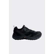 Derinet Humtto Comfort Cırt Bağcıklı Taban Erkek Sneaker Siyah Siyah
