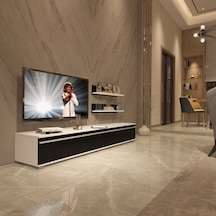 Decoraktiv Eko 4 Mdf Std Tv Ünitesi Tv Sehpası Beyaz - Siyah