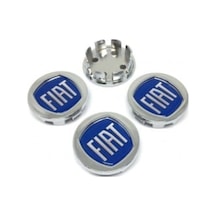 Fiat  Tip Geçme Jant Göbeği Kromaj 4 Lü 49-42Mm