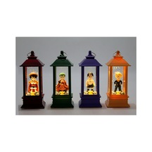 4 Adet One Piece Anime Figürlü Işıklı Kar Küresi Dekoratif Snow Globe, Masaüstü Süs, Luk Figür, 13x5 Cm