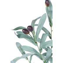 Yapay Çiçek Sitesi Yapay Zeytin Dalı 95 Cm Mat Yeşil Yeşil