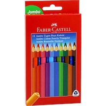 Faber Kuru Boya Kalemi 12 renk Jumbo Triangular Üçgen