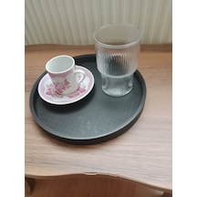 Yuvarlak Veya Kare Sunum Tepsisi Çok Renkli