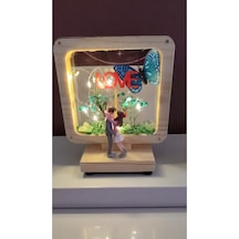 Işıklı Love Yazan Sevgililer Gününe Özel Biblo Boyut 17cm 14cm