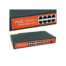 Powermaster Poe Gigabit Ethernet Switch 16 Port 3 Port/1000 Uplink 200 Watt 16fe+2ge+1sfp